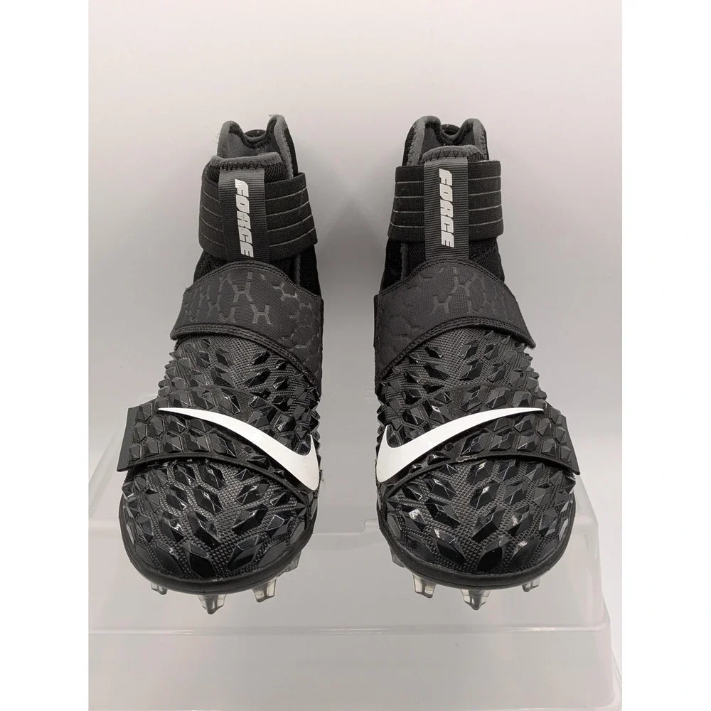 Nike Force Savage Elite 2 Shoes Mens 8.5 Black Football Cleats Spikes AH3999-001